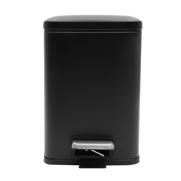 Bote De Basura Cuadrado 6l Home Styles Color Negro