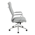 thumbnail image 4 of High Back Manager's Chair with Dillon Steel Gray Fabric and Chrome Base, 4 of 9