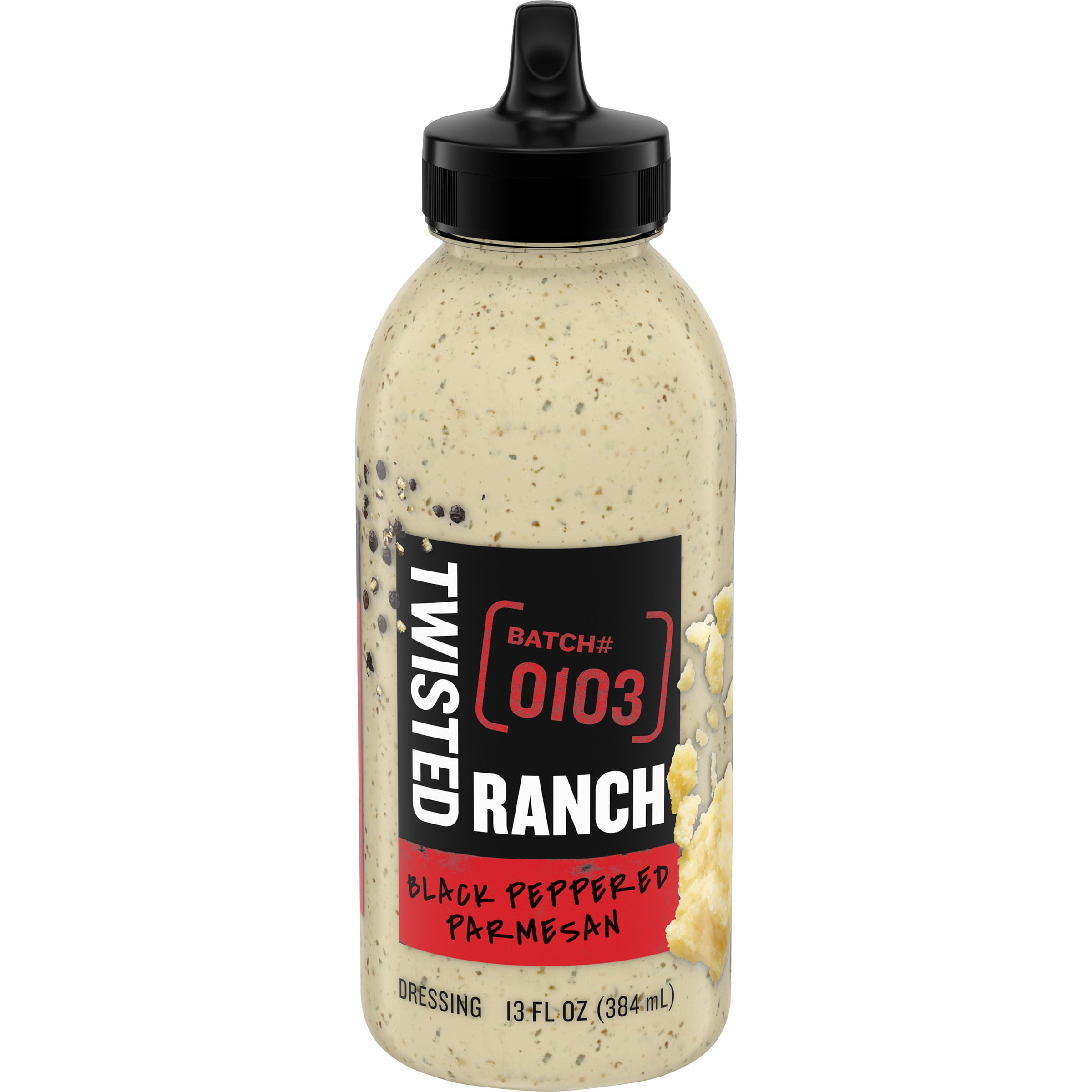 Twisted Ranch Black Peppered Parmesan Sauce & Dressing, 13 fl oz Bottle