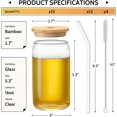 thumbnail image 5 of CrystalGleam Glass Drinking Cups, 16 oz, Multipurpose Beverage Glassware, for Soda, Water, Tea, Smoothies, and Alcohol, 5 of 5