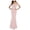 Pink, variant on Women's Off Shoulder Mermaid Maxi Dress Elegant Bodycon Evening Gown with Side Slit for Party Graduation