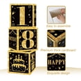 thumbnail image 3 of Cheinxy 18th Birthday Decorations Boxes With Birthday Banner for Men or Boy- 4PCS Black Gold Time To Adult 18th Birthday Balloons Boxes,18 Year Old Party Supplies for Men Boy, 3 of 8