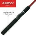 thumbnail image 5 of Zebco Z-Cast Telescopic Spinning Fishing Rod, Extendable 17-Inches to 5-Foot 6-Inch Fishing Pole, Red, 5 of 6