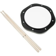 FRCOLOR 1 Set Convenient Dumb Practice Drum Pad Professional Drummer Drumsticks Bag for Practice