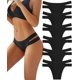thumbnail image 1 of Paquete de 6 bragas sin costuras para mujer, ropa interior sexy para mujer, bragas brasileñas sin costuras, bragas suaves, lencería cómoda, bragas invisibles para mujer, tallas S a XL, 1 of 3