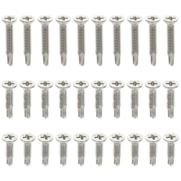 1 Set Self Drilling Screw Sheet Metal Screw Countersunk End Drilling Screw