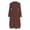 Brown, variant on REDARER Girls Knit Dress - Elegant Long Sleeve Sweater Dress, Soft Mid-Length Party Wear with Classic Design,5-6 Years