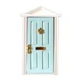 thumbnail image 4 of 1/12 Blue  Door Dollhouse Miniature Fairy Garden Accessory, 4 of 7