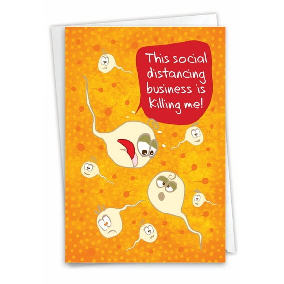 1 Funny Friendship Card with Envelope - Killing Me C9257FRG