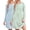 Green_Floral + Blue Floral, variant on KISSGAL 2 Pack Nightgowns for Women Long Sleeve Nightshirts Soft Crew Neck Pajamas Dress Sleepwear ,S-XXXL