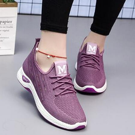 

New Flying Woven Casual Wild Running Shoes Sports Shoes Explosion Female Shoes Womens Canvas Sneaker Sneakers Women Size 11 Flat Sneaker Boots for Women Steel Toe Sneakers for Women Lightweight