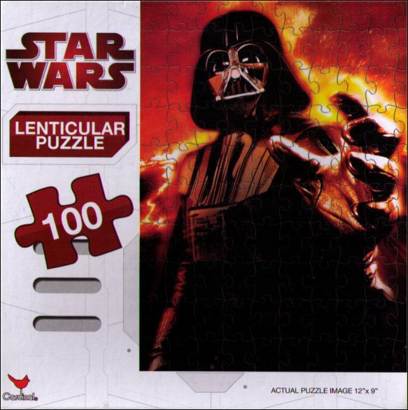 Star Wars Puzzle Lenticular 100 PC 2010 Cardinal Inds Darth Vader 18859 for sale online 