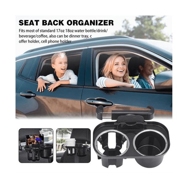Porte-Gobelet Voiture Extensible Avec Plateau - Support Boissons Et Collations Automobile Pratique