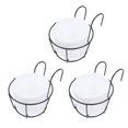 thumbnail image 1 of 3 Sets Balcony Hanging Flowerpot Racks Decorative Hanging Plant Pot Holders, 1 of 6