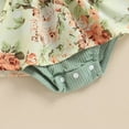 thumbnail image 5 of GRNSHTS Newborn Infant Baby Girl Summer Clothes Floral One Piece Romper Dress Outfit with Headband, 5 of 8