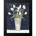 thumbnail image 2 of Jacobs, Cindy 19x24 Black Modern Framed Museum Art Print Titled - Tulips on Navy I, 2 of 5