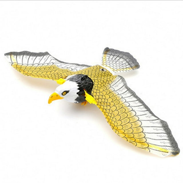 BeesClover Colorful Simulation Hanging Eagle Flying Bird Interactive Electric Toy Pet Supplies For Teasing Cats
