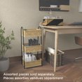 thumbnail image 3 of Zenna Home Rectangular Decorative Storage Basket with Dividers, Made of Handwoven Water Hyacinth, 3 of 8