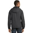 thumbnail image 2 of Sport-Tek ®  Hooded Raglan Jacket. Jst73 L Graphite, 2 of 6