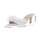 thumbnail image 3 of 1 par de sandalias de verano antideslizantes, pantuflas elegantes para mujer (blanco beige, talla 40), 3 of 7