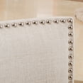 thumbnail image 4 of William Fabric Backed Barstool (Set of 2)-Dark BEIGE LINEN, 4 of 7