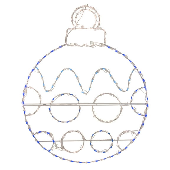 Holidynamics LED Outdoor Metal Frame 48in Ornament with Polka-Dots Christmas Display
