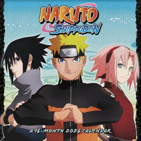Naruto Shippuden Wall Calendar, (Paperback)
