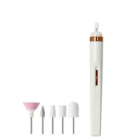 RAGUPEL Electric Nail Set Cordless Professional Manicure Nail Drill Machine Set 5 in 1 Nail File Set Nail Polish Removal Pen Hand Foot Care Tool for Nail Grind Trim Polish