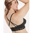 thumbnail image 3 of Maidenform Pure Comfort Convertible Wireless Bralette Black 40B Women's, 3 of 4