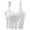 White, variant on Women's Solid Color Slim Fit Thin Strap Tank Top for Sports and Layering Base Coat
