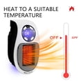 thumbnail image 4 of Calefactor Calefactor con control remoto para uso en interiores, 500 W rápido yeacher Calentador, 4 of 7