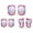 Pink, variant on Kids Knee Pads Set 6 in 1 Protective Gear Kit Knee Elbow Pads with Wrist Guards Children Safety Protection Pads for Rollerblading Cycling Skating