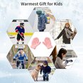 thumbnail image 5 of Manoplas de invierno para niños pequeños, guantes de punto suaves multicolores, manoplas gruesas de protección contra el frío 919, 5 of 5