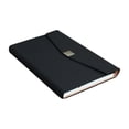 thumbnail image 2 of A5 Notebook | Faux Leather Cover with Metal Binder Rings | 128 Sheets 80g White Paper | 8.3x5.7 Inches | Business & Office Use, 2 of 6