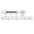 thumbnail image 5 of M5x30mm 304 Stainless Steel Button Head Torx Security Tamper Proof Screws 10pcs, 5 of 5