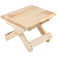 thumbnail image 1 of Banc Pliable en Bois Massif Petit Banc Carré Styles Ruraux Design Ergonomique Finition Soignée, 1 of 5