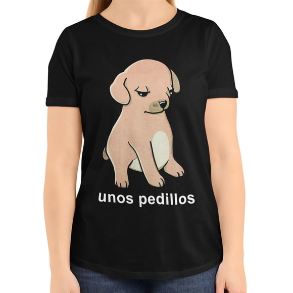 Playera Perrito Meme Unos Pedillos Dama Once Playera manga corta