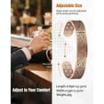 thumbnail image 3 of Wollet 18X Magnetic Copper Cuff Bracelet for Men, IRIS TREE Bangles,Set of 2, 3 of 7