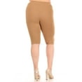 thumbnail image 3 of Women's Plus Size Lightweight Casual High Waist Solid Yoga Running Capri Leggings, 3 of 4