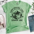 thumbnail image 2 of Camp Crystal Lake Shirt, Unisex Women's Men's Shirt, Funny Horror Movie T-shirt, Graphic Tee, Heather Apple Green, X-Large, 2 of 6