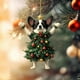 thumbnail image 4 of Seyotauo Cute Pet Pattern Acrylic Christmas Ornaments 3.15x3.15 Inch Double-Sided Pattern, Easy to Hang Christmas Tree Decorations Indoor, Festive Holiday Christmas Decor Gifts for Family Colleagues, 4 of 9