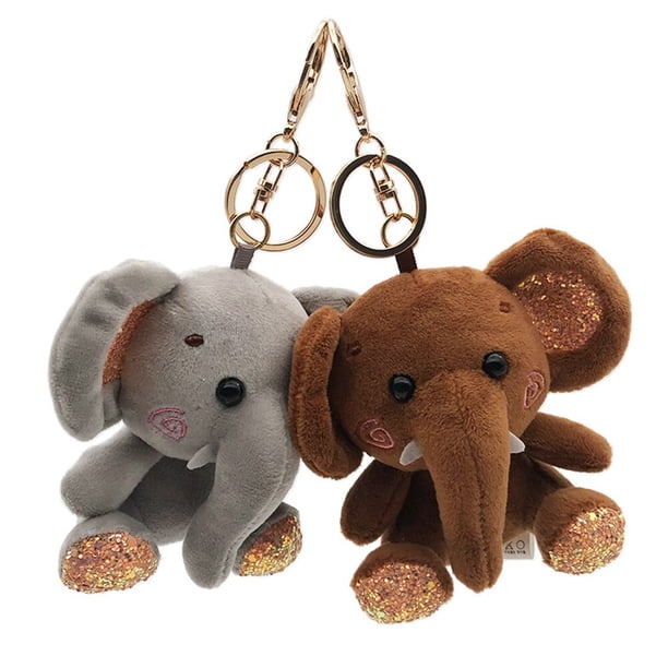 Plush Stuffed Mini Doll Pendant Keychain Key Chain Holder Bag Decor Animals Fluffy Bear Toy gifts Bag Keychain Key Hold heqiyong toy