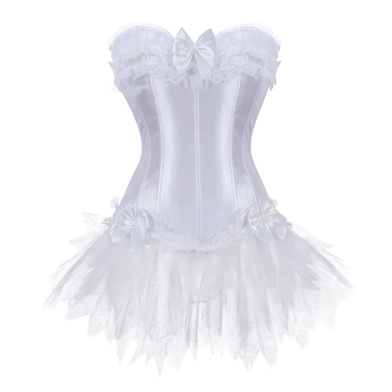 white christmas dresses ANNA White Corset Dress – The Bunnies Store main image 0