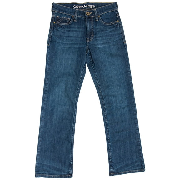 Cody James Boys' Little  Saguaro Dark Wash Mid Rise Stretch Slim Bootcut Jeans Blue 5 REG