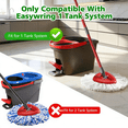 thumbnail image 2 of 3 Pack Spin Mop Refill - Replacement Head Compatible with O cedar, Microfiber Spin Mop Refills,clean the floor. Easy Floor Cleaning Mop Head Replacement - Bonison, 2 of 15