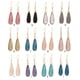 thumbnail image 5 of sweethay 1 par de pendientes colgantes, regalos para mujer, accesorios de joyería chapados en forma de gota de agua, pendientes de aleación de Type7 NO7, 5 of 6