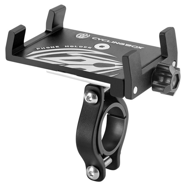 Bicicleta CYCLINGBOX Soporte para teléfono para bicicleta MTB Soporte para manillar de scooter de aluminio (negro) Tmvgtek Accesorios para bicicletas