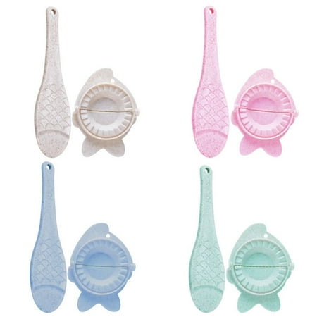 

4pcs Wheat Straw Dumpling Wrapper Mould Dough Cutter Pastry Pie Crimper DIY Kitchen Gadgets
