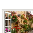 thumbnail image 4 of Pegatinas de pared para ventanas falsas Rose Lane, ventanas de apertura falsa para sala de estar y dormitorio 50cmx70cm, 4 of 5