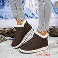 thumbnail image 5 of CAICJ98 Snow Boots Women Waterproof Ankle Booties Synthetic Leather Fashion Women Boots Winter (Coffee,Size 9.5), 5 of 9